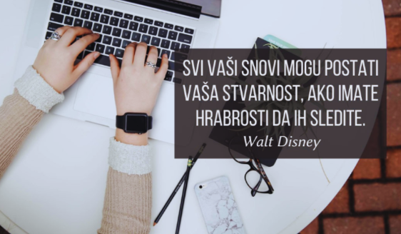 Citat Volta Diznija: svi vaši snovi mogu postati vaša stvarnost, ako imate hrabrosti da ih sledite
